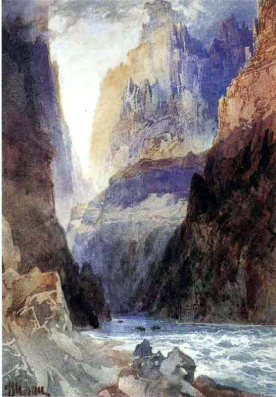  Thomas Moran Zion Canyon - Canvas Art Print