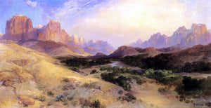  Thomas Moran Zion Valley, South Utah - Canvas Art Print